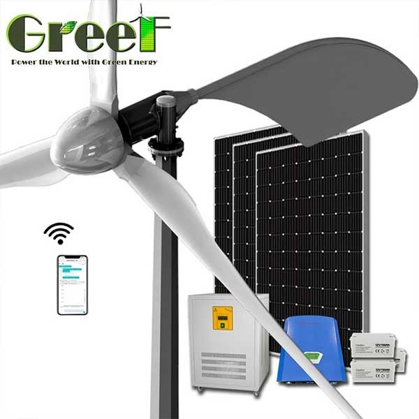 Deniz Gemisi İçin Yüksek Çıkışlı 3 Fazlı AC Yatay Eksenli Rüzgar Türbini 1KW 3KW 5KW 10KW