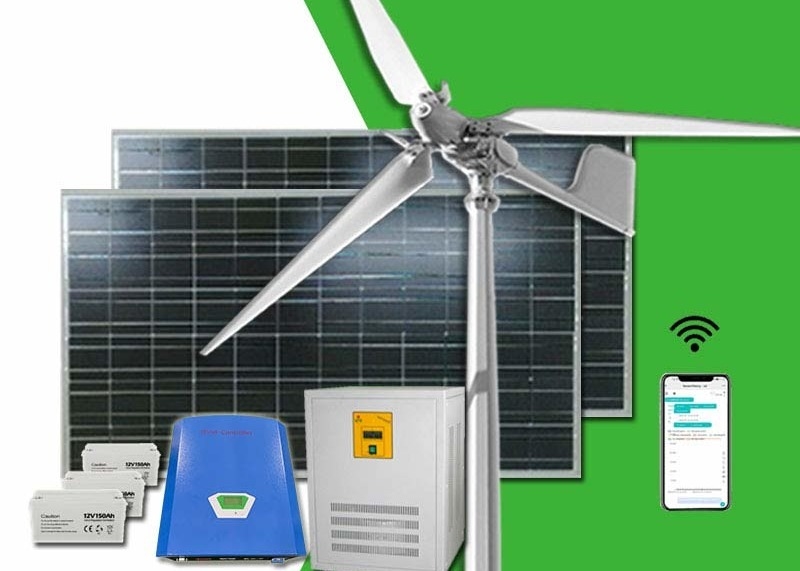 FRP Blades Ev Rüzgar Türbini Sistemi Sürdürülebilir Enerji Çözümleri için Aktif Yaw Kontrolü