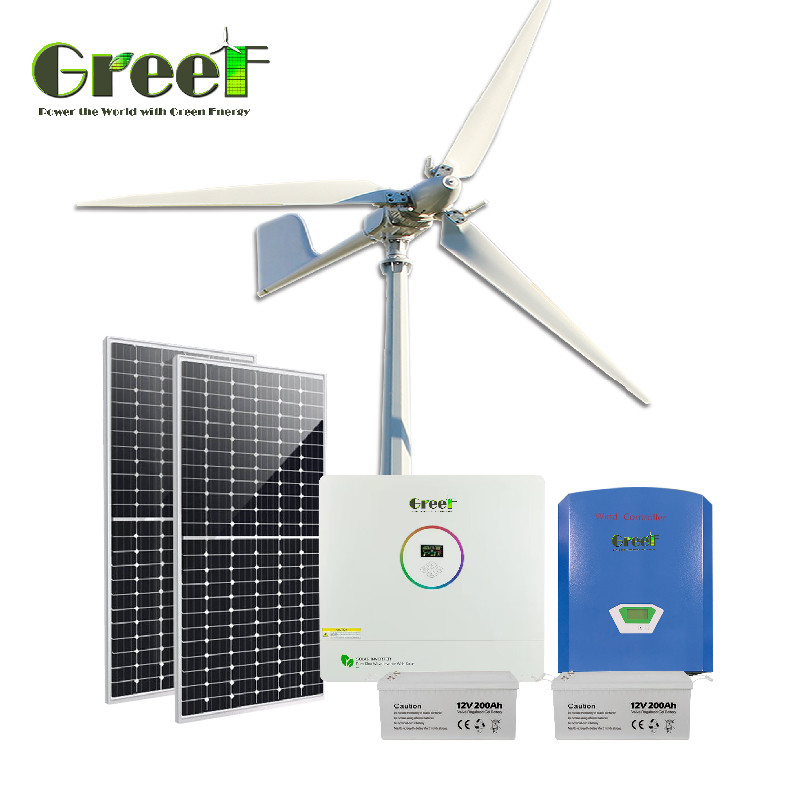 50Hz/60Hz Çıkış Frekansı Lityum İyon Pil Tipi ile Şebeke Dışı Güneş Sistemi