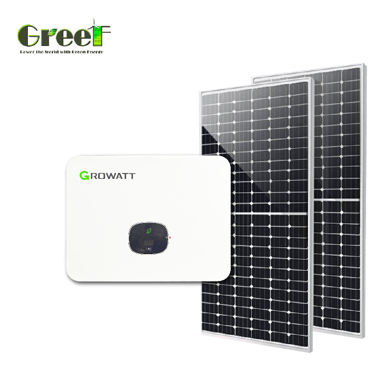 Monokristalin silikon güneş paneli sistemi 1kW-100kW LCD ekran ve net ölçüm ile kapasite