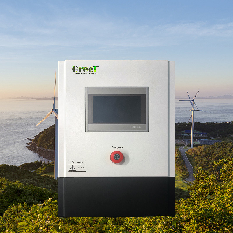 3kw 5kw LCD dokunmatik ekran ekranı Rüzgar Jeneratörü Sistemleri için atış yükü ile Şebeke Denetleyicisi
