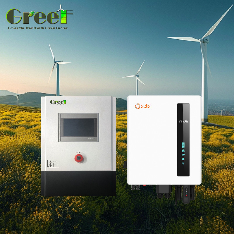 3kw 5kw LCD dokunmatik ekran ekranı Rüzgar Jeneratörü Sistemleri için atış yükü ile Şebeke Denetleyicisi