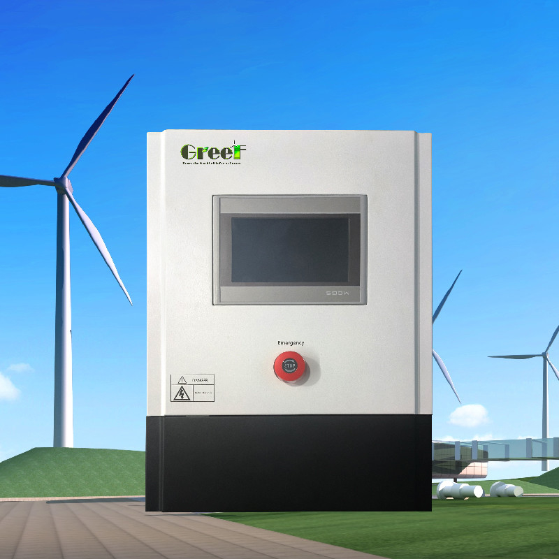 3kw 5kw LCD dokunmatik ekran ekranı Rüzgar Jeneratörü Sistemleri için atış yükü ile Şebeke Denetleyicisi