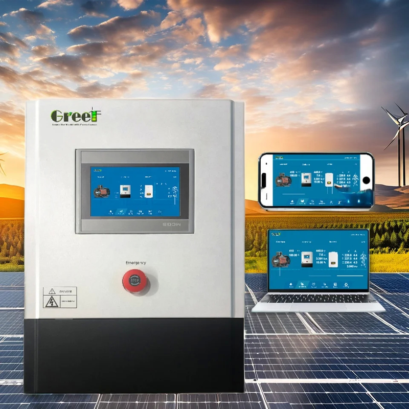 Gelişmiş 5kw 750VDC Üç Fazlı Şebeke Bağlı Rüzgar Türbini Denetleyicisi Güç Üretimi İletişim Arayüzü Gezi Arızası