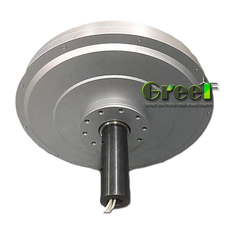 12-450V özel küçük hava boşluğu dış rotor / iç rotor yapısı ile çekirdeksiz kalıcı mıknatıs jeneratörü