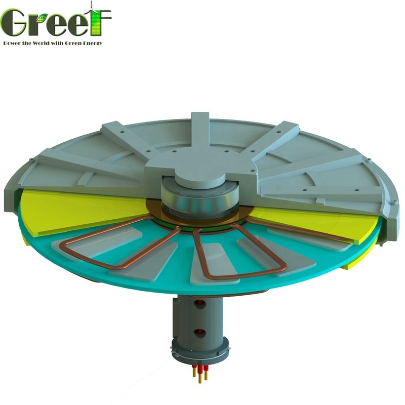 5kw Düşük Dönüş Hızı İç Rotor Dış Rotor Kalıcı Mıknatıs Jeneratörü Alternatör Ev Kullanımı Rüzgar Türbini