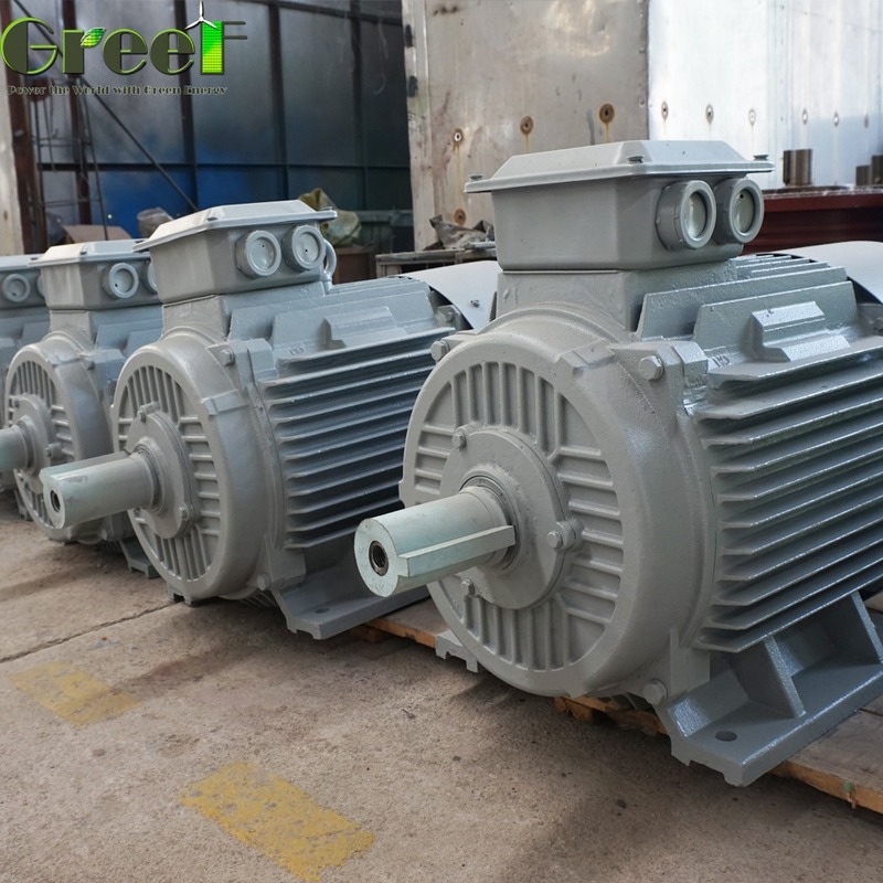 10kW Kalıcı Mıknatıslı Jeneratör Özelleştirilmiş Nominal Gerilim 20rpm-3000rpm Nominal Dönüş Ev Kullanımı İçin Rüzgar Türbini Su Türbini