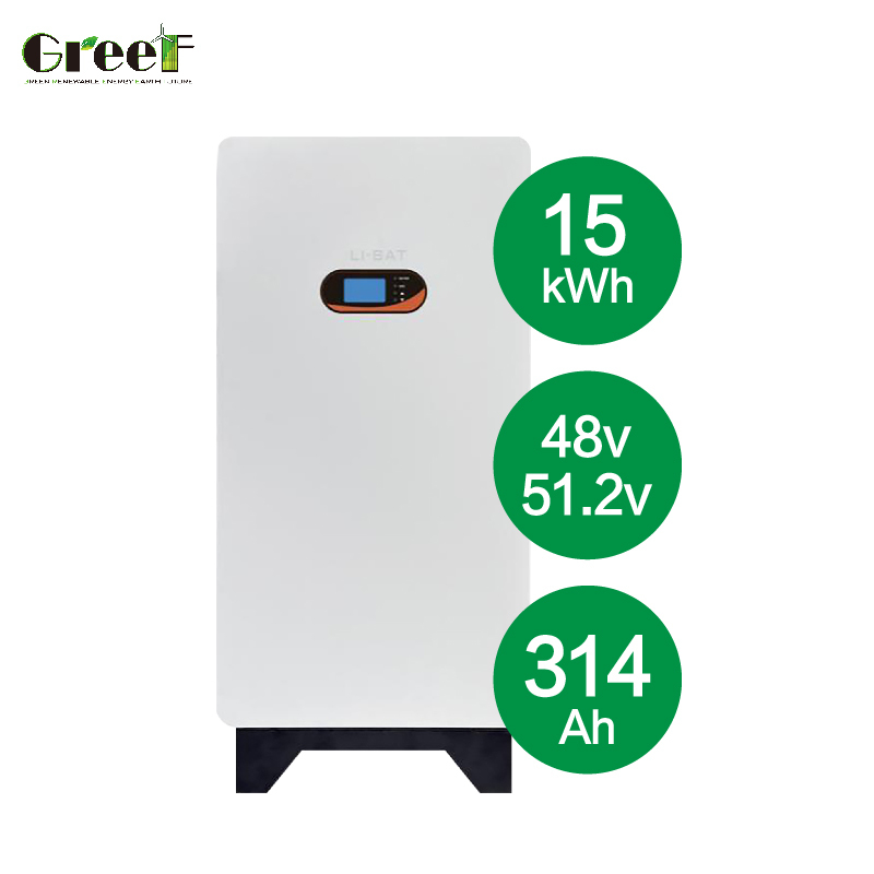 15kWh Küçük Ticari Ev Kullanımı Enerji Depolama 48V Lityum Pil Güneş Enerjisi Sistemi Rüzgar Türbini Sistemi İçin Dayanıklı Uzun Ömürlü Güç Kaynağı