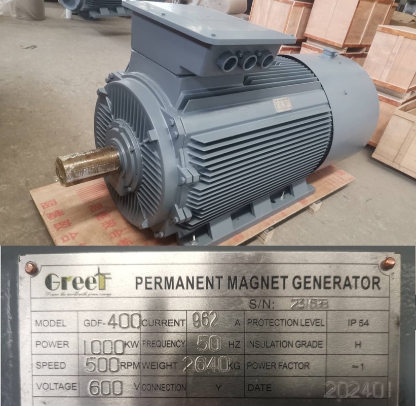 Malezya, Tayland ve Filipinler için 415V 380V kalıcı mıknatıs alternatif jeneratörü