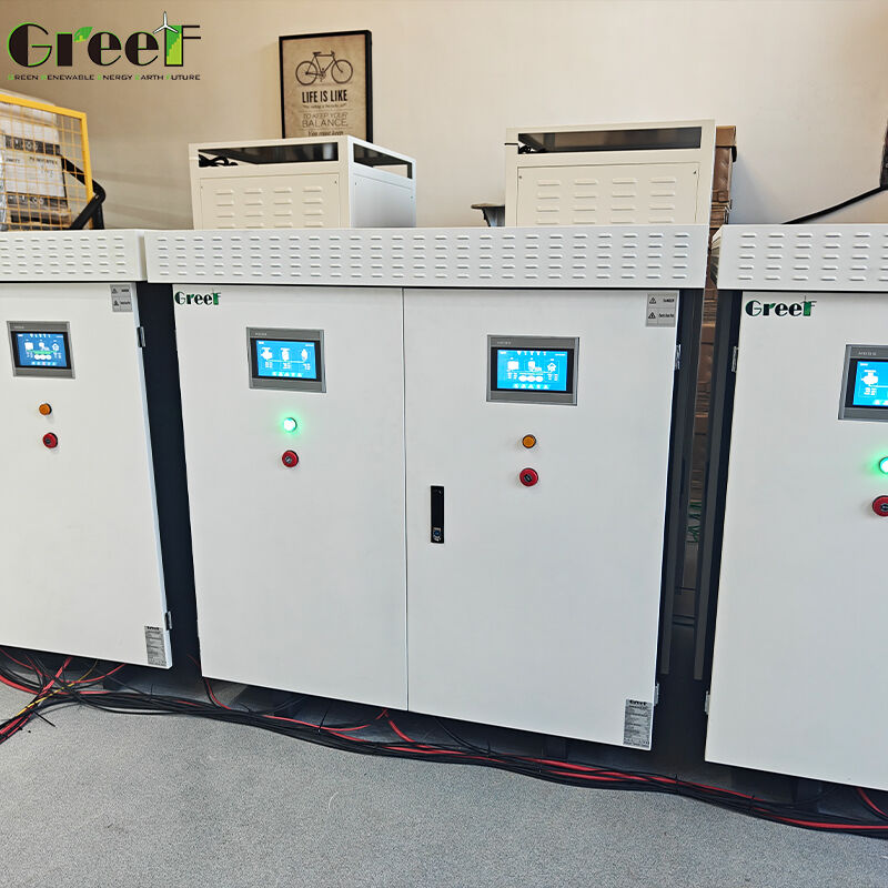 Güneş ve Rüzgar Sistemleri için LCD Dokunmatik Ekranlı ve %95 Maksimum Verimliliğe Sahip Şebeke Kontrol Cihazlı Lityum-iyon Pil