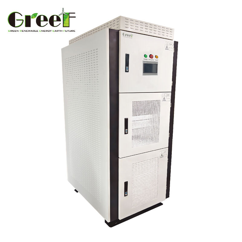 50 Hz 60 Hz Çıkış Frekansı Sürdürülebilir Enerji Sistemleri için 240-550 V DC Giriş Voltaj aralığı ve LCD SMART Dokunmatik Ekranlı Şebeke Denetleyicisi