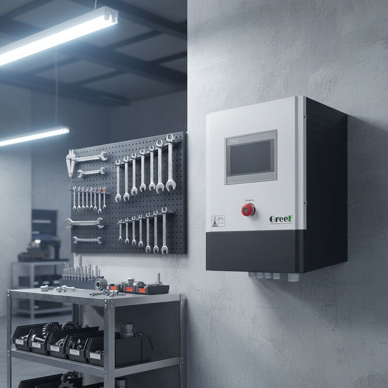 Etkili güç yönetimi için zorlu hava soğutması ve düzenlenmiş güç kaynağı çıkışı ile şebeke denetleyicisi üzerinde manuel fonksiyon sıfırlama