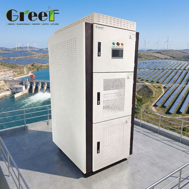 IP20 koruma derecesi ile üreten hibrit dönüştürücü %95 maksimum verimlilik ve LCD dokunmatik ekran ekranı