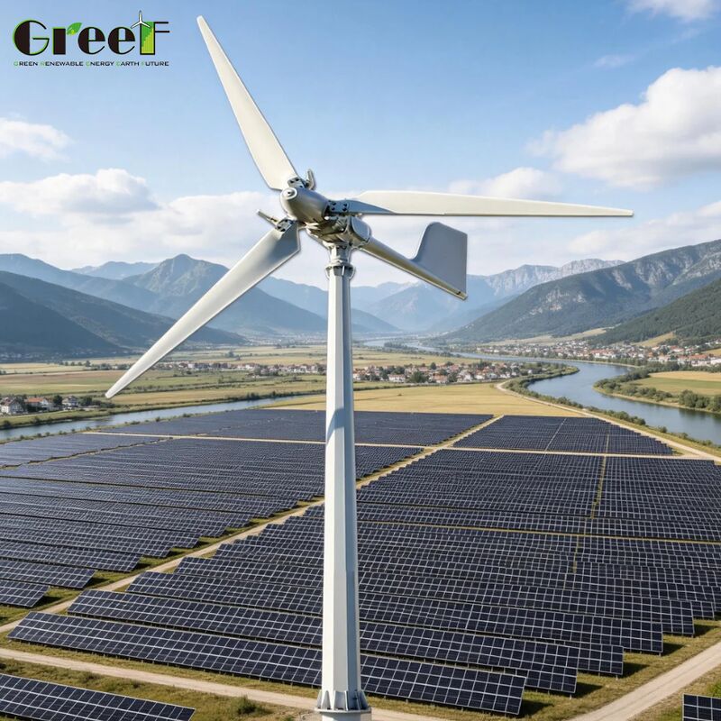 IEC Sertifikalı Lifepo4 Pil Tipi Rüzgar Güneş Hibrit Sistemi -25 ila 60 Santigrat arasında çalışma sıcaklığı ile