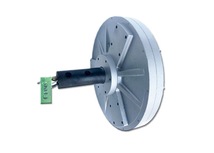 50W-10KW kalıcı mıknatıs jeneratörü dış rotor ve > 85% verimlilikli çekirdeksiz alternatif