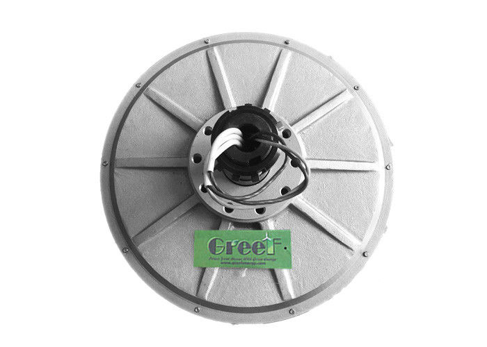 50W-10KW kalıcı mıknatıs jeneratörü dış rotor ve > 85% verimlilikli çekirdeksiz alternatif