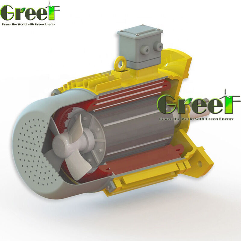 750w ila 5Mw fırçasız kalıcı mıknatıs motoru Hız aralığı 750 ila 3000 rpm Enerji motor sistemleri ve sürücüleri için idealdir