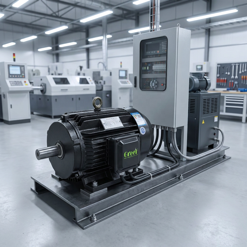 %97 Verimliliğe ve 0,55-315 kW Güç Aralığına Sahip IE5 Yüksek Verimli Sabit Mıknatıslı Senkron Motor