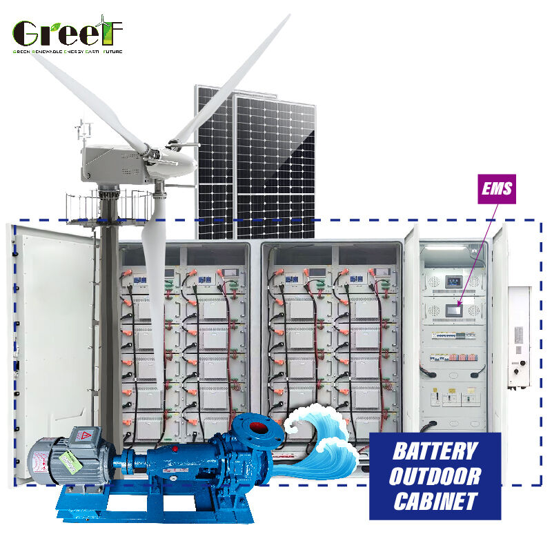 98%3 Inverter Verimliliği 100-3000kW kapasiteli şebeke dışı enerji üretimi için hibrit güneş sistemi