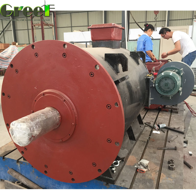 20RPM 100RPM 3 Fazlı Kalıcı Mıknatıs Jeneratörü Düşük Dönüm 200KW 500KW Jeneratörler Su Nehri PMG Inverter