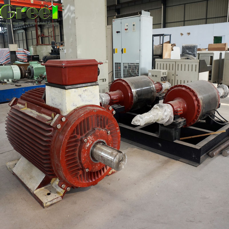 20RPM 100RPM Düşük Rpm 100KW 200KW Daimi Mıknatıs Alternatörü Su Enerjisi Jeneratörü
