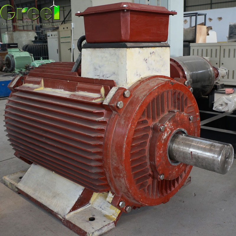 20RPM 100RPM 3 Fazlı Kalıcı Mıknatıs Jeneratörü Düşük Dönüm 200KW 500KW Jeneratörler Su Nehri PMG Inverter